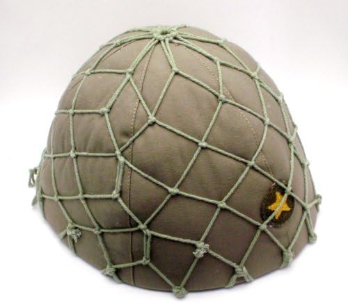 日本陸軍 旧日本軍 鉄帽 鉄兜　ヘルメット 偽装網付き　野戦　南方作戦 琥花堂 日本陸軍 九〇式 鉄帽 内装 覆 偽装網付 ヘルメット 鉄兜